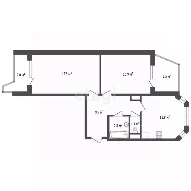 2-к кв. Московская область, Красногорск городской округ, Путилково пгт ... - Фото 2