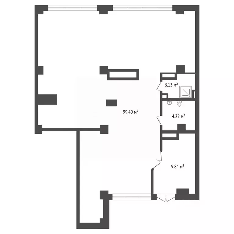 Торговая площадь в Тюменская область, Тюмень ул. Константина Посьета, ... - Фото 2