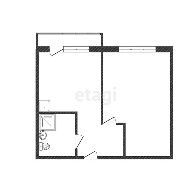 1-комнатная квартира: Златоуст, улица 40-летия Победы, 14А (35.3 м) - Фото 1
