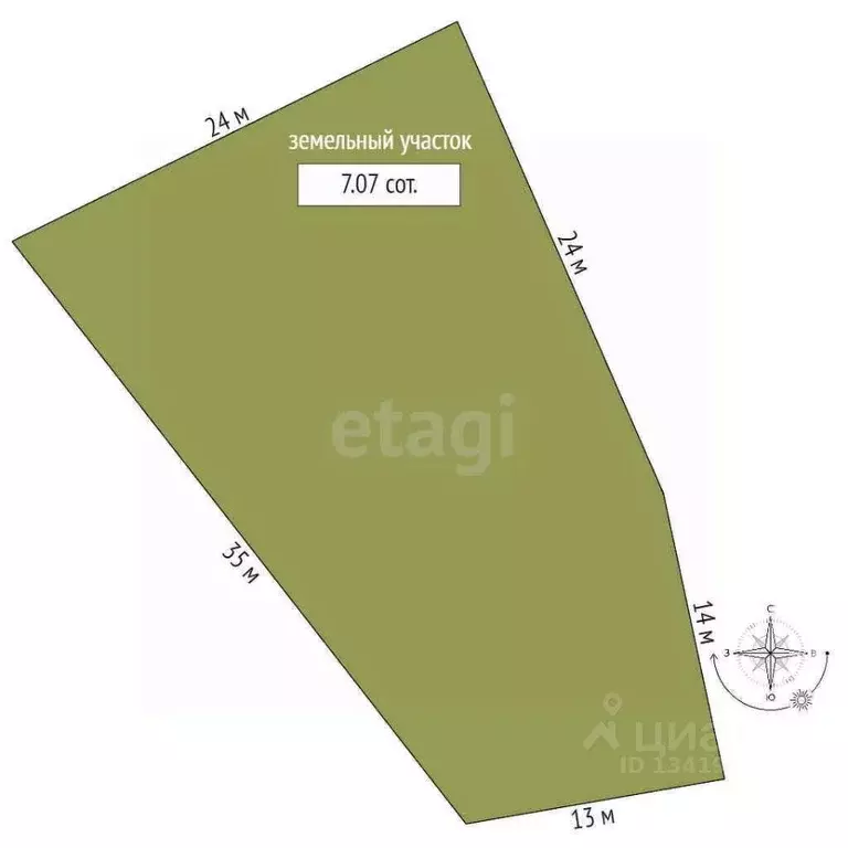 Участок в Брянская область, Брянск Садовод садовое общество,  (7.1 ... - Фото 2