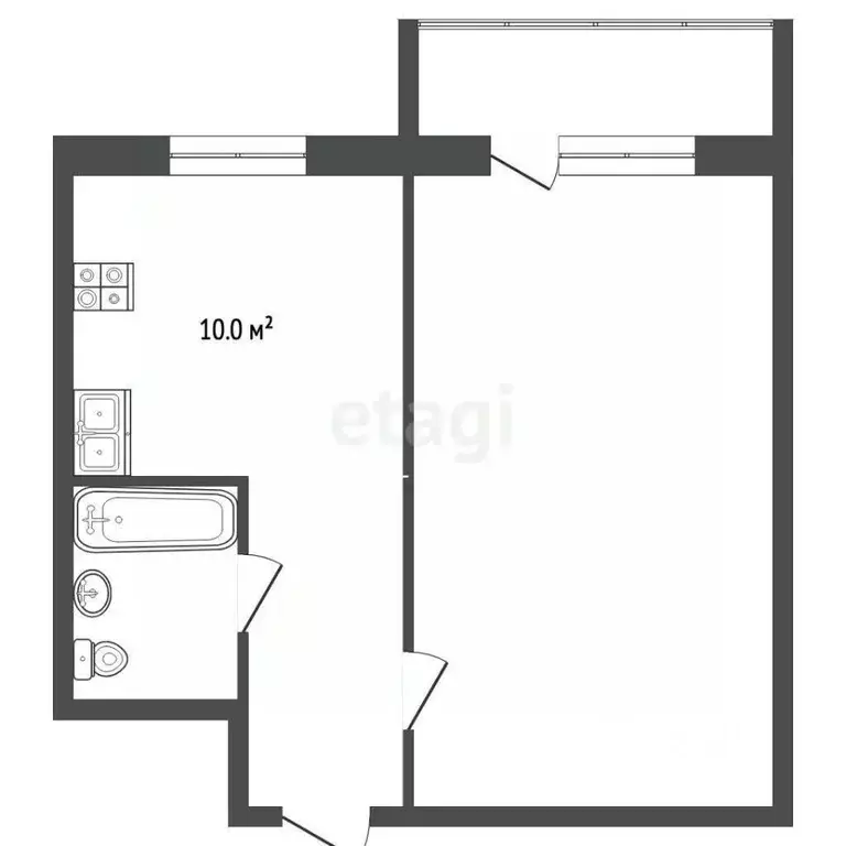 1-к кв. Ставропольский край, Предгорный муниципальный округ, с. ... - Фото 1