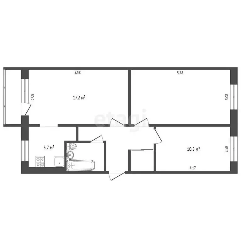3-комнатная квартира: Петропавловск-Камчатский, проспект Победы, 3 ... - Фото 1