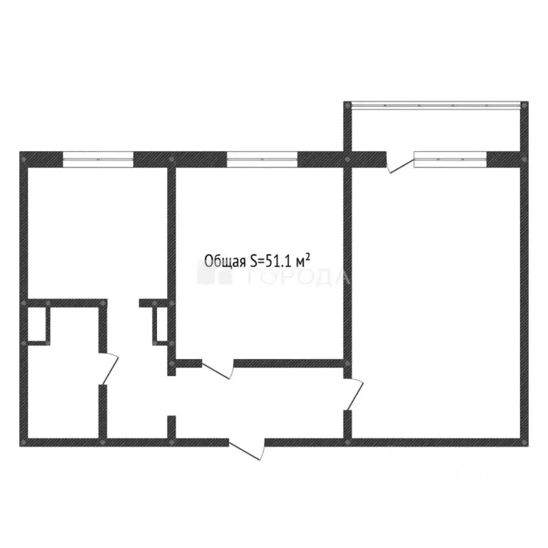 2-к кв. Алтайский край, Барнаул ул. Энтузиастов, 36 (51.1 м) - Фото 2