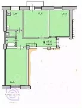 Комната Москва Окружной проезд, 24 (12.2 м) - Фото 2