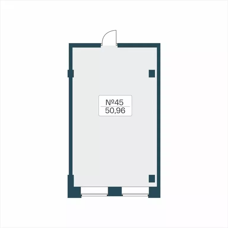 Помещение свободного назначения (50.96 м) - Фото 2