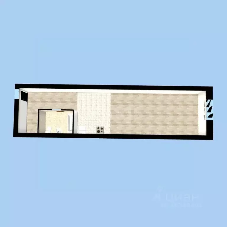 Студия Башкортостан, Уфа Рижская ул., 1/4 (30.9 м) - Фото 2