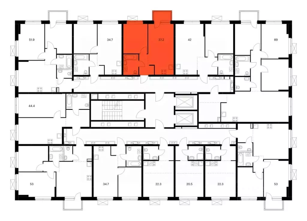 1-к кв. Татарстан, Казань Нокса Парк жилой комплекс, 8 (37.2 м) - Фото 1