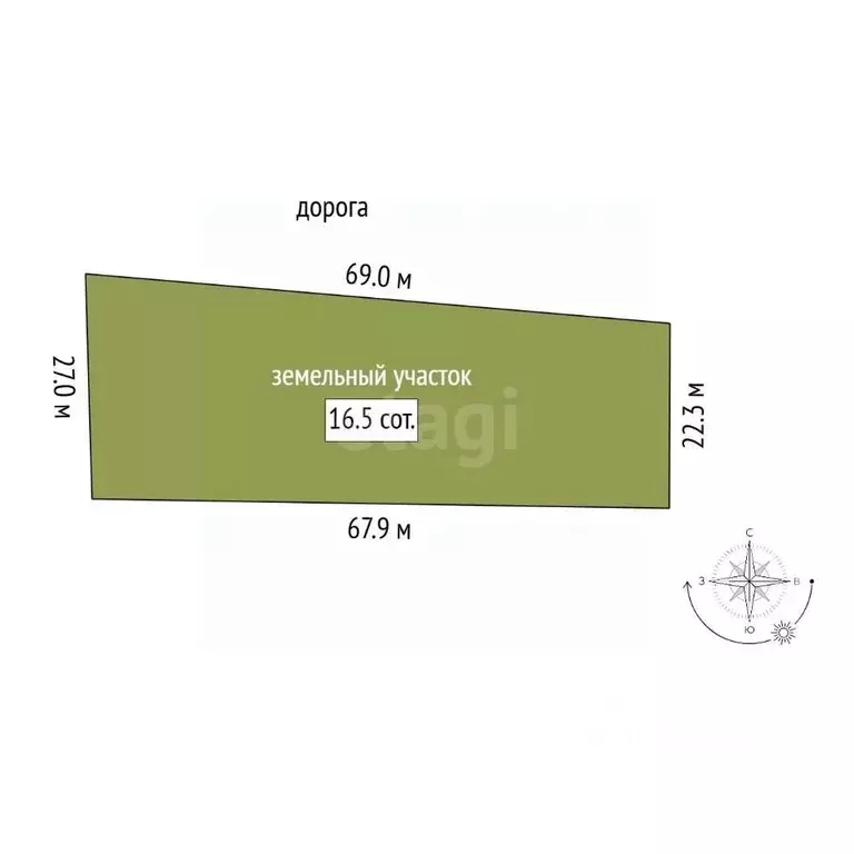Участок в Мордовия, с. Лямбирь ул. Строителей, 19 (16.5 сот.) - Фото 0