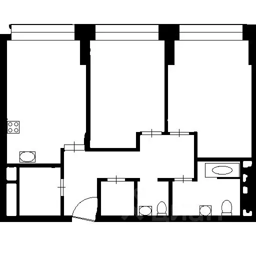 3-к кв. Москва Мичуринский просп., 56 (80.0 м) - Фото 2