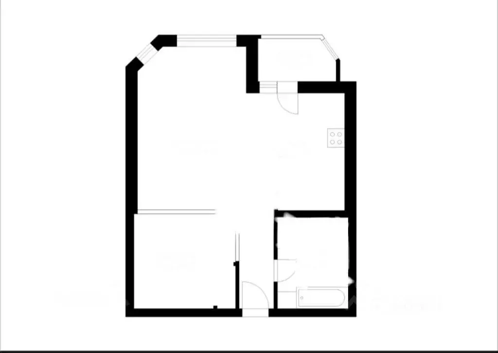 1-к кв. Москва Мичуринский просп., 7 (52.2 м) - Фото 2