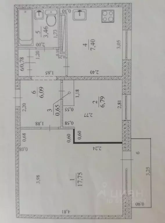 2-к кв. Ульяновская область, Ульяновск ул. 12 Сентября, 5 (43.8 м) - Фото 2