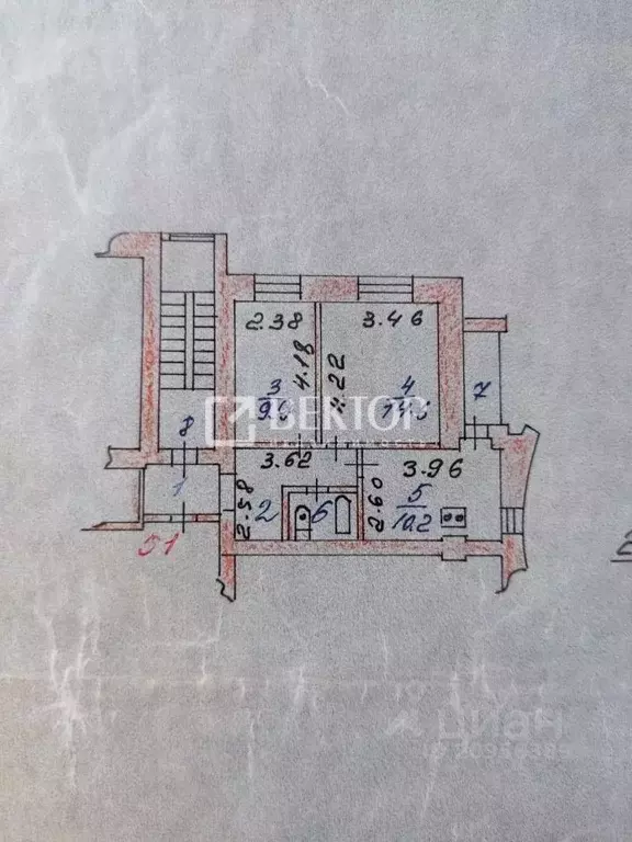 2-к кв. Ивановская область, Иваново Рабфаковская ул., 29 (61.0 м) - Фото 2