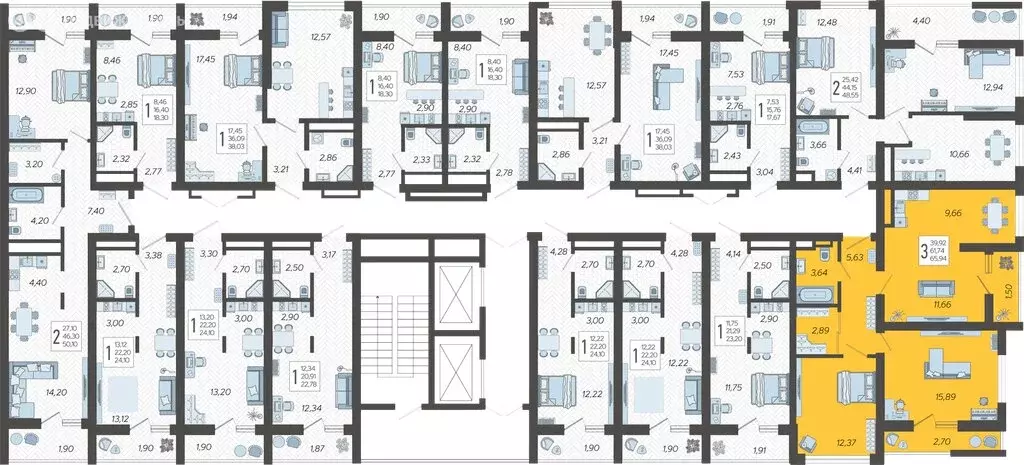 3-комнатная квартира: Сочи, микрорайон Бытха, Ясногорская улица, ... - Фото 1