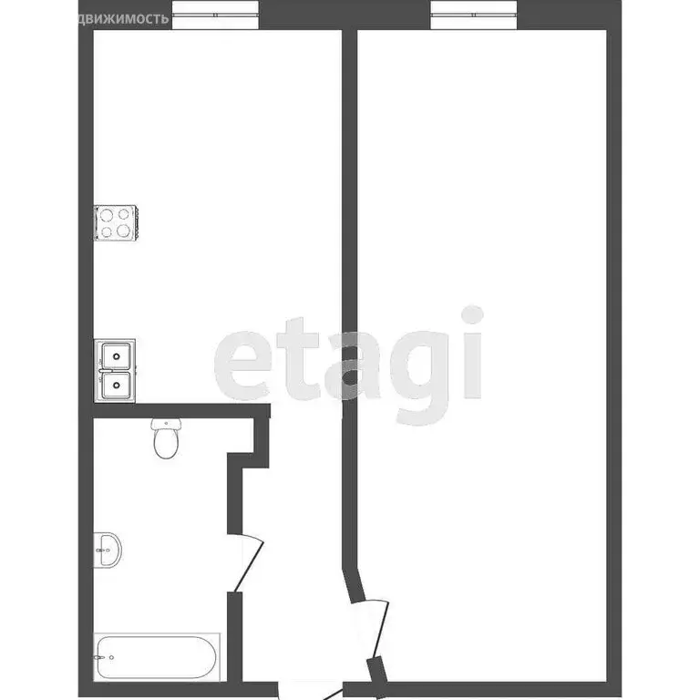 1-комнатная квартира: Добрянка, улица Герцена, 40А (37.6 м) - Фото 1
