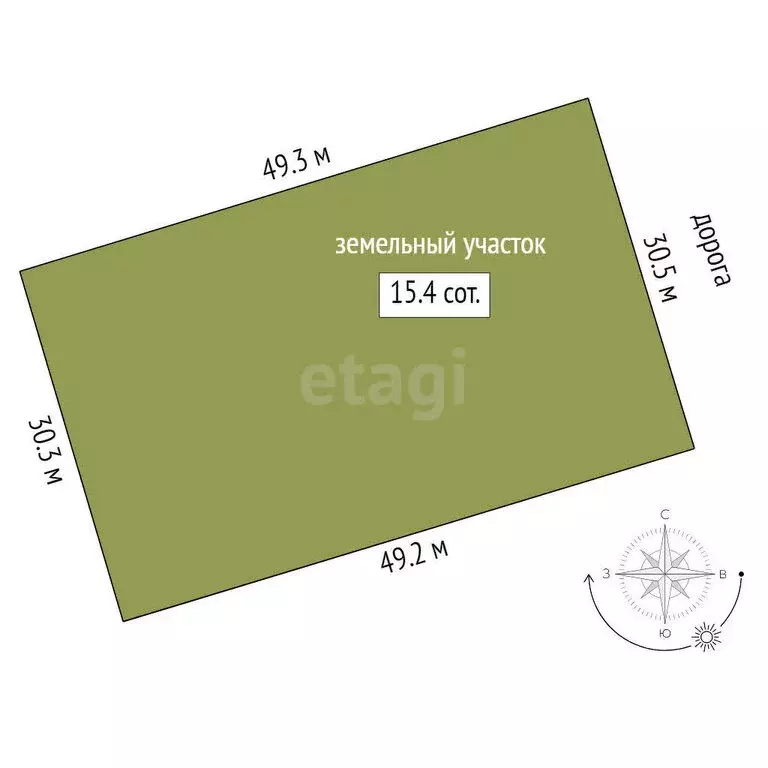 Участок в село Рафайлово, Пионерская улица (15 м) - Фото 1