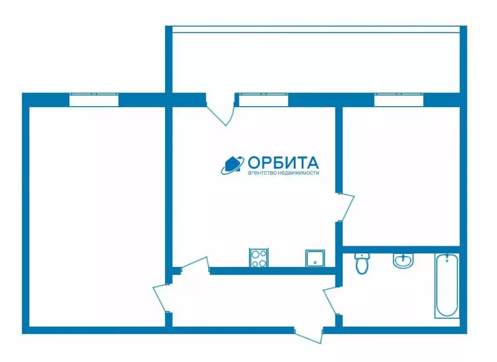 1-комнатная квартира: Тюмень, улица Василия Гольцова, 22 (58.8 м) - Фото 1