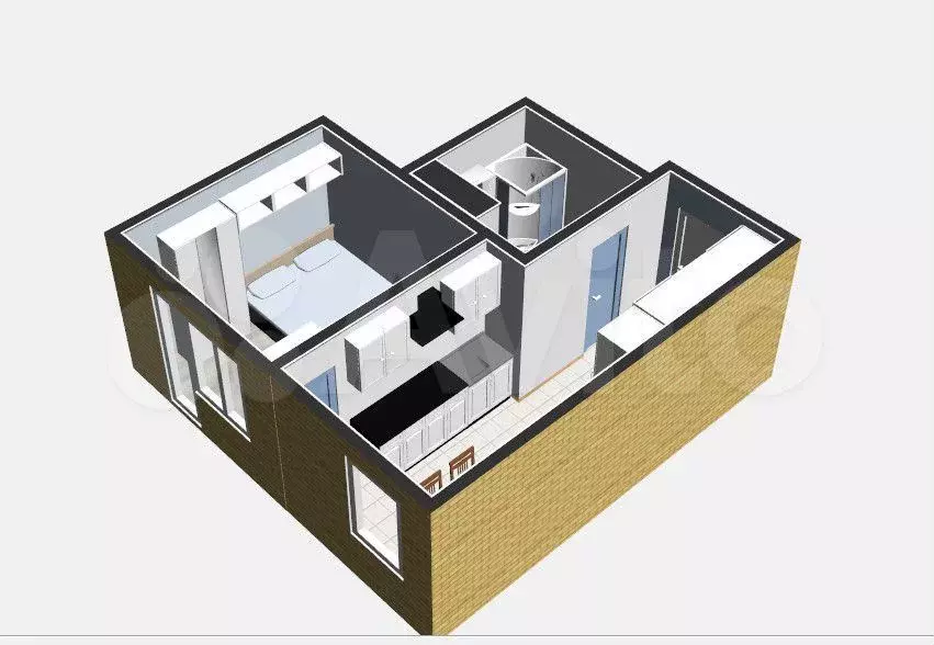 Квартира-студия, 31 м, 12/17 эт. - Фото 0