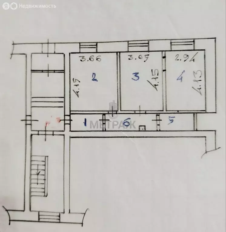 3-комнатная квартира: Улан-Удэ, улица Пушкина, 35 (50.6 м) - Фото 1