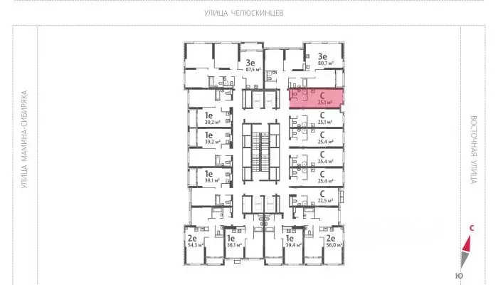 Студия Свердловская область, Екатеринбург Центральный жилрайон, Азина ... - Фото 1