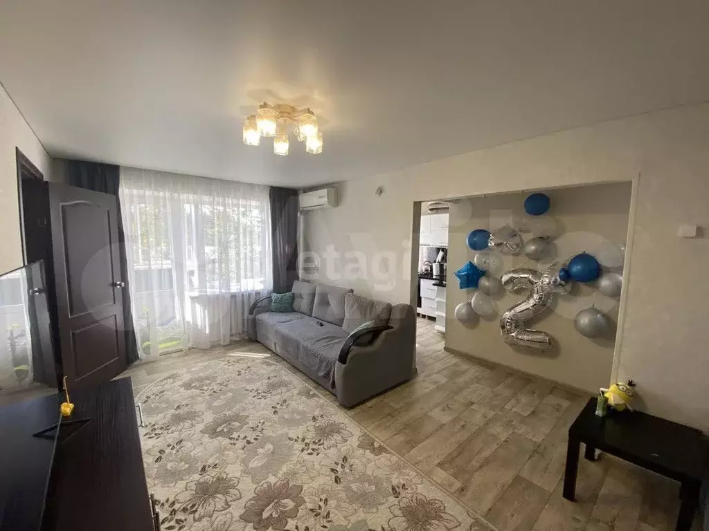 3-к. квартира, 56,5 м, 4/5 эт. - Фото 0
