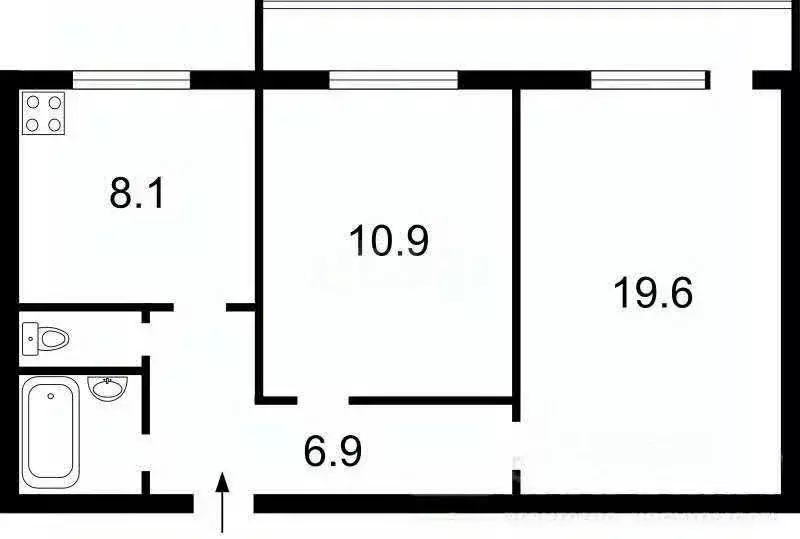 2-к кв. Саратовская область, Саратов Шелковичная ул., 49/63 (45.9 м) - Фото 1