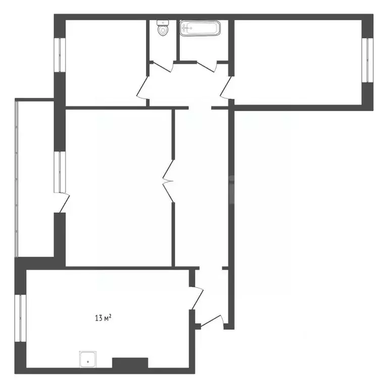 3-к кв. Красноярский край, Красноярск ул. Елены Стасовой, 52Б (70.5 м) - Фото 1