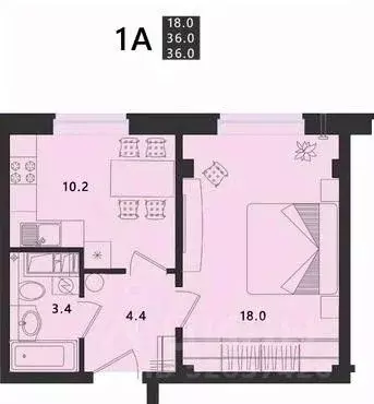 1-к кв. Псковская область, Псковский район, Завеличенская волость, д. ... - Фото 0