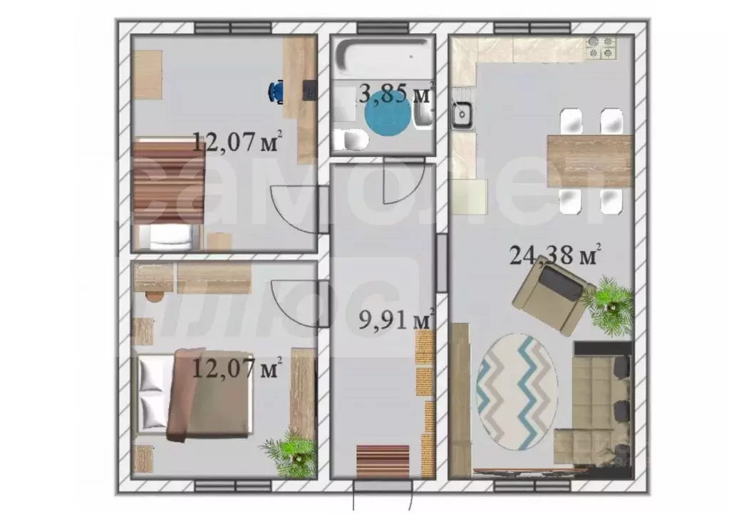 Дом в Крым, Сакский район, Суворовское с/пос, с. Каменоломня ул. ... - Фото 2