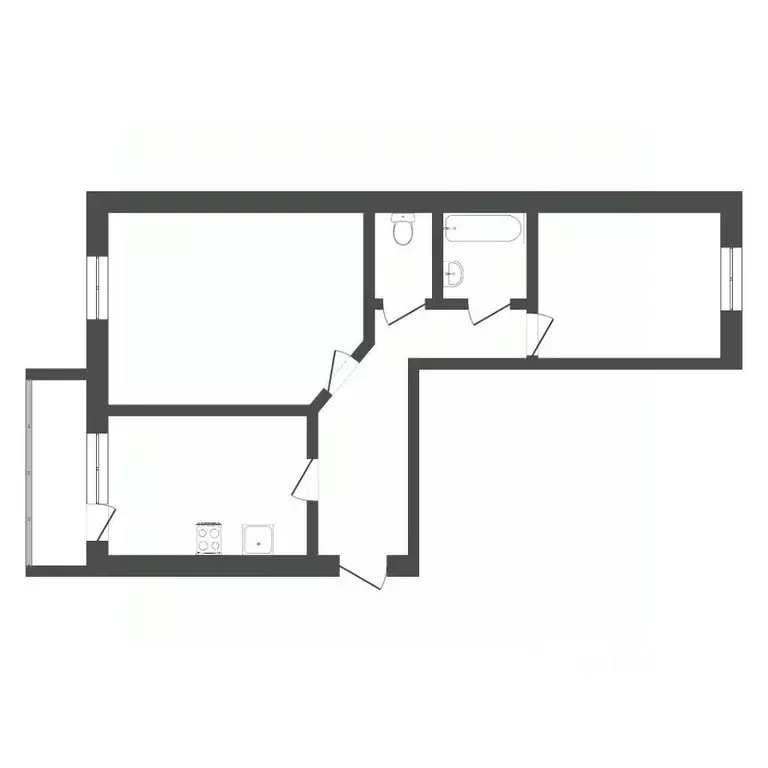 2-к кв. Тюменская область, Тюмень Тарманы мкр, ул. Малышева, 24/1 ... - Фото 1