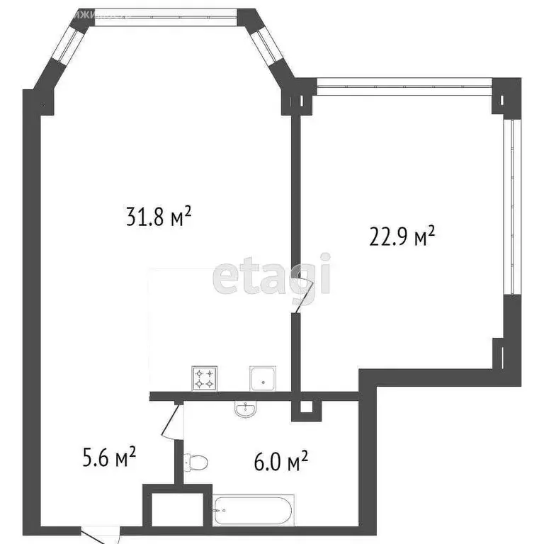 2-комнатная квартира: Севастополь, Парковая улица, 11 (88 м) - Фото 0