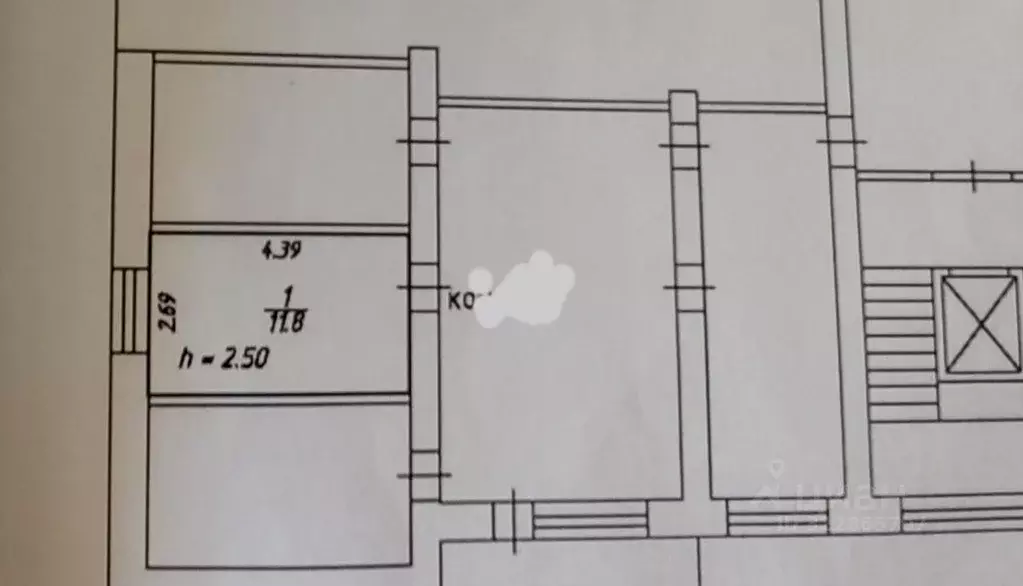 Комната Красноярский край, Красноярск Медицинский пер., 16а (11.8 м) - Фото 2