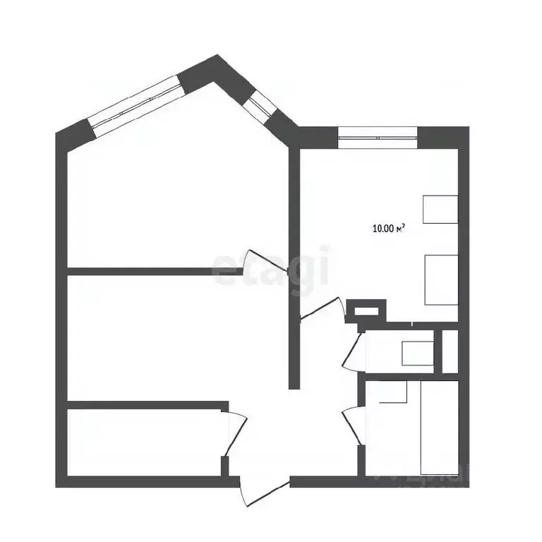 2-к кв. Москва Старобитцевская ул., 23К2 (42.4 м) - Фото 1