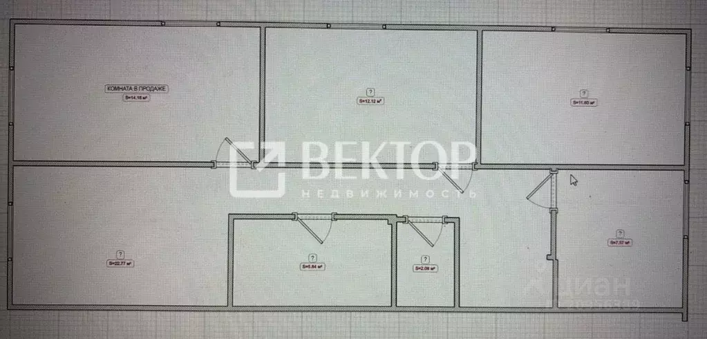 Комната Ивановская область, Иваново ул. Демидова, 6 (13.0 м) - Фото 2