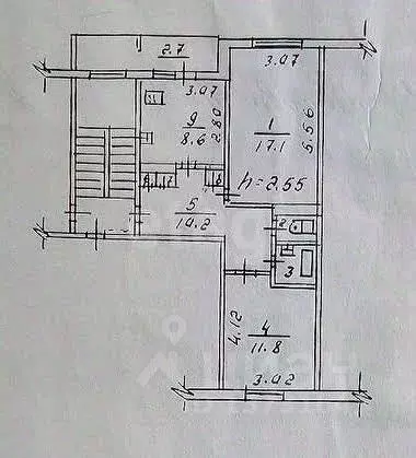 2-к кв. Псковская область, Псков ул. Алтаева, 22 (52.7 м) - Фото 1