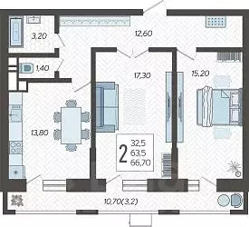 2-к кв. Краснодарский край, Краснодар 9-й километр мкр, ул. ... - Фото 1