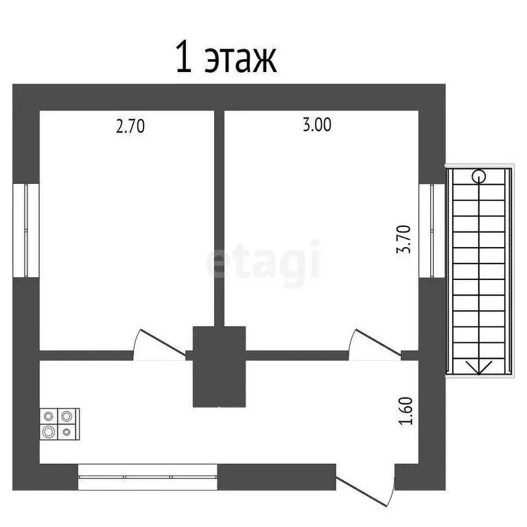 Дом в Севастополь, садоводческое товарищество Строитель-3 (40.7 м) - Фото 1
