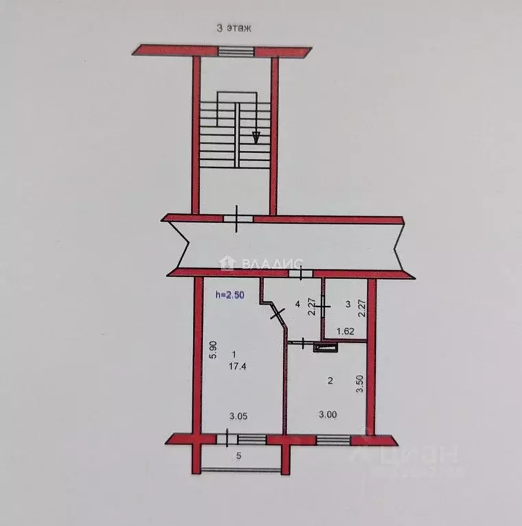 1-к кв. Пензенская область, Пенза ул. Новоселов, 98 (35.0 м) - Фото 2