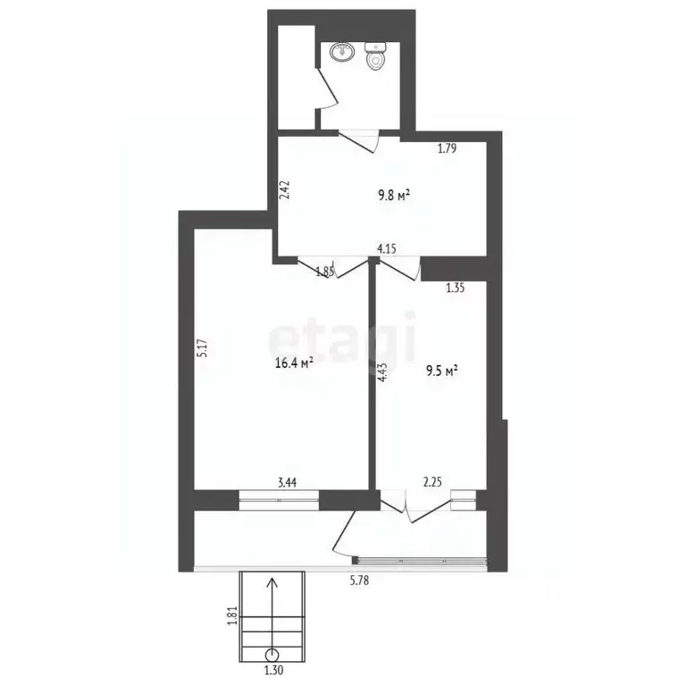 Офис в Тюменская область, Тюмень ул. 30 лет Победы, 44к1 (40 м) - Фото 2