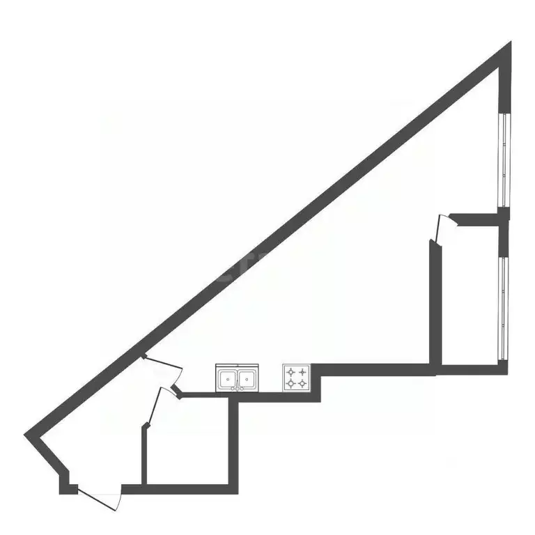 Студия Санкт-Петербург Планерная ул., 87к1 (35.0 м) - Фото 2