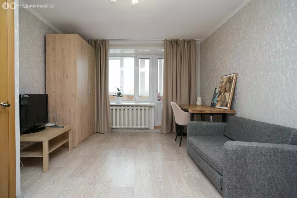 1-комнатная квартира: Казань, улица Вишневского, 55 (37.3 м) - Фото 1