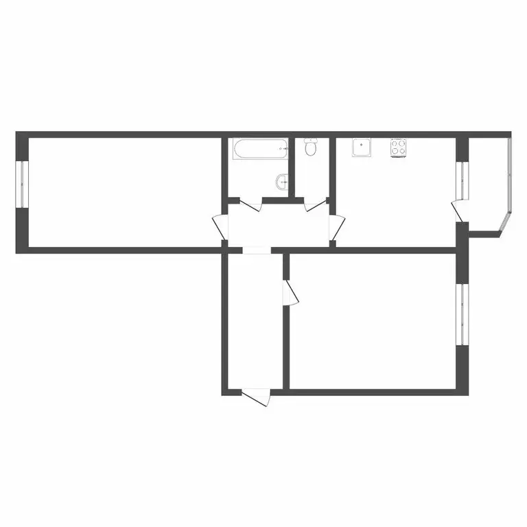 2-комнатная квартира: Тюмень, Широтная улица, 171 (56.7 м) - Фото 1