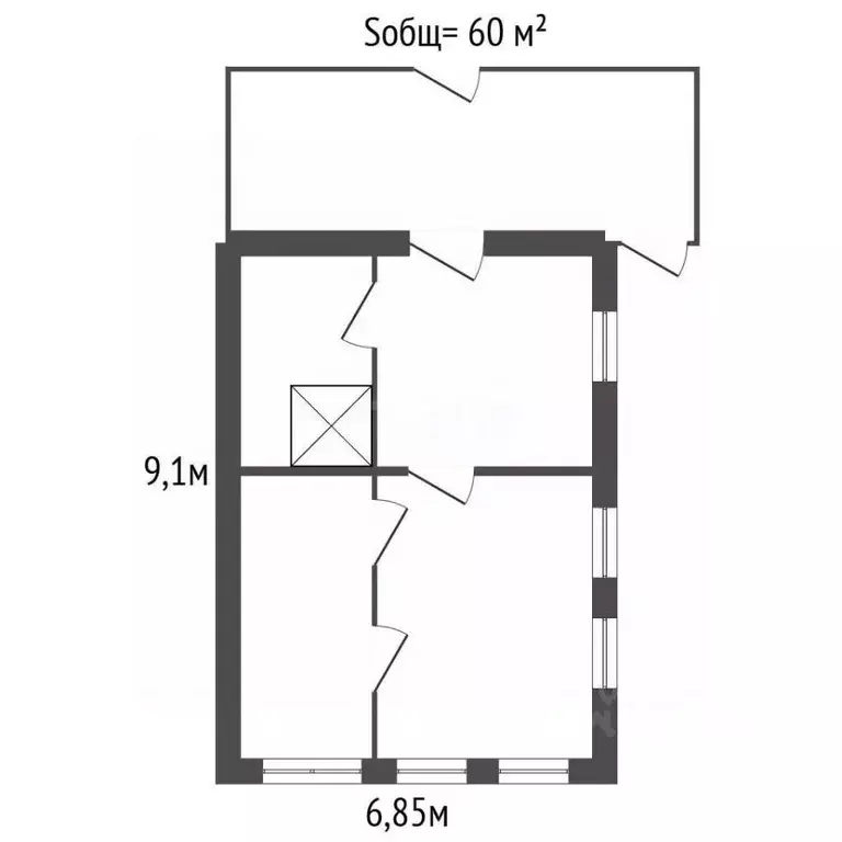 Дом в Брянская область, Почеп 2-й Колхозный пер. (60 м) - Фото 1