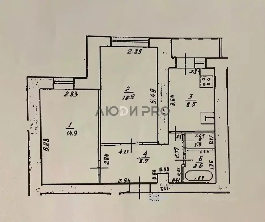 2-к кв. Башкортостан, Уфа ул. Георгия Мушникова, 7/3 (51.9 м) - Фото 2