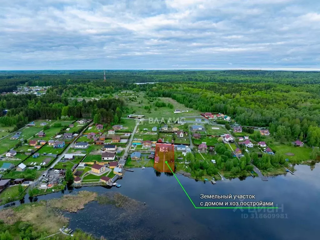 Дом в Карелия, Кондопожский район, Кончезерское с/пос, с. Кончезеро ... - Фото 1