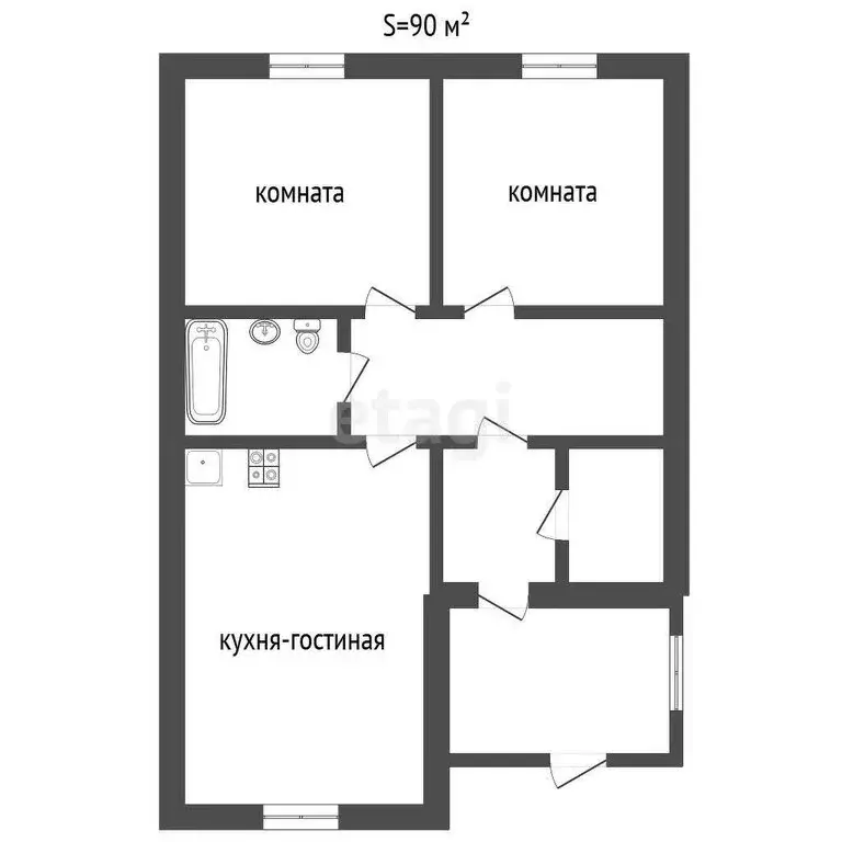 Дом в Ялуторовск, Магистральная улица (90 м) - Фото 1