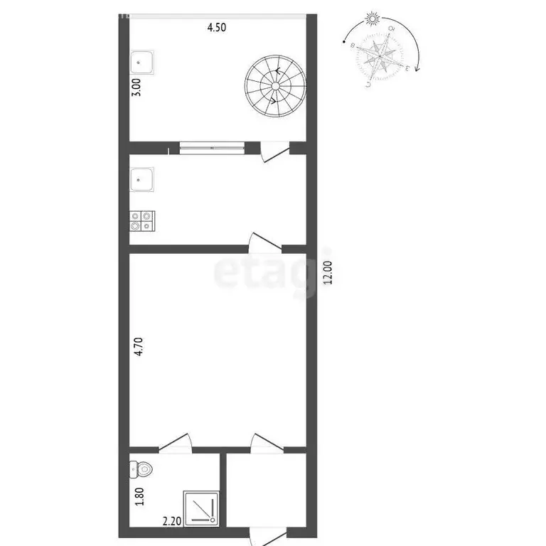 Дом в Орджоникидзе, территория АГК Подкова, 48 (75 м) - Фото 1