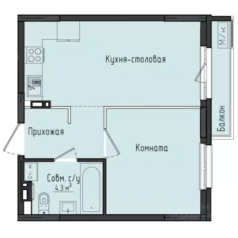 1-к кв. Удмуртия, Завьяловский район, с. Первомайский Город ... - Фото 1