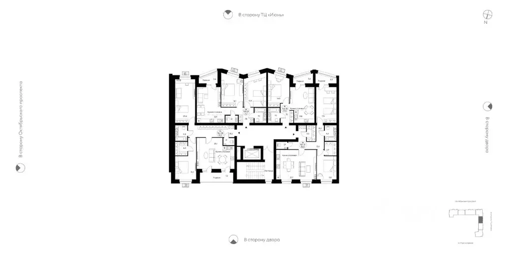 2-к кв. Коми, Сыктывкар Октябрьский просп., 137 (71.7 м) - Фото 2