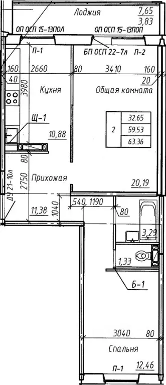 2-к кв. Новосибирская область, Новосибирск Междуреченская ул., 1 ... - Фото 0