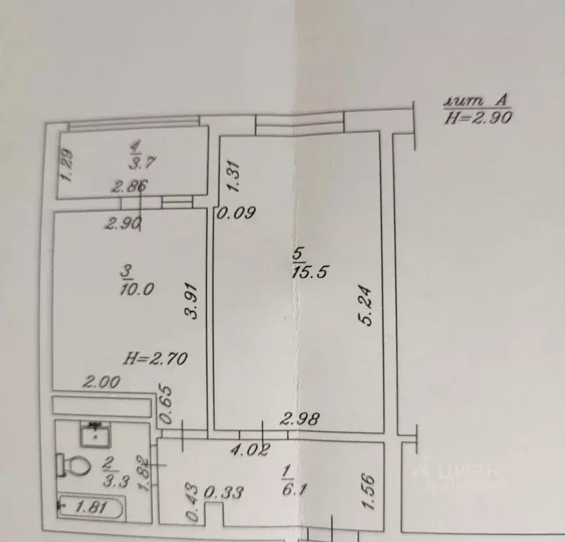 1-к кв. Краснодарский край, Анапа Парковая ул., 60к2 (39.0 м) - Фото 1